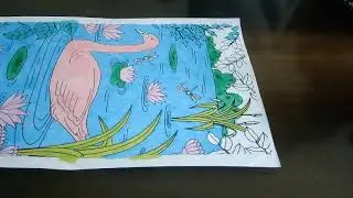 Coloring Picture of Ducks in a Pond of Blooming Pink Lotus Flowers 11   Feels Like Yesterday