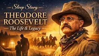 The Life & Legacy of Theodore Roosevelt | History for Sleep with Fireplacesounds