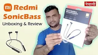 Redmi SonicBass Wireless Neckband Earphones 😍 Unboxing And Review In Nepali