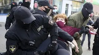 Belarus: More than 200 arrested at anti-government women's march in Minsk