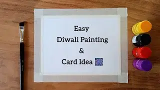 Easy diwali painting 🪔 | diwali drawing | poster colour painting ideas | diwali card 2025 