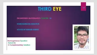 Engineering Mathematics | Homogenous  Equations |Complementary Solution example with solution