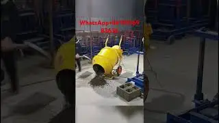Small concrete mixer demonstration #concretemixer #mixer #dieselpanmixer #cementmixer #panmixer