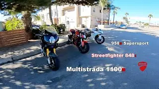Ride out to the Lake - Streetfighter 848, 950s Supersport, Multistrada 1100s