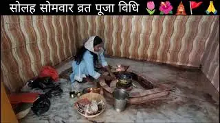 सोलह सोमवार व्रत पूजा विधि | Solah Somvar Vrat Puja Vidhi | Shiv Bhakti Vlog 🙏#solahsomvar #puja 
