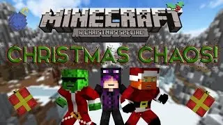 Minecraft: CHRISTMAS CHAOS! w/Friends! - VICTORY SCREECH!