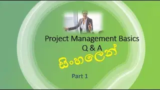Project Management Basics Q & A part 1 (ප්&zwj;රශ්න හා පිළිතුරු - සිංහලෙන්)