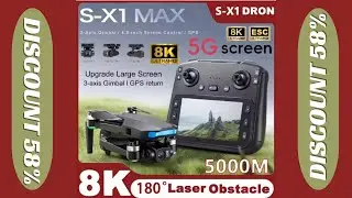 S-X1 New 5G GPS 8K HD EIS Cameras Drone Review