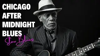 Chicago After Midnight Blues 🌙 Slow Blues Guitar | Deep Night Chicago Blues Music