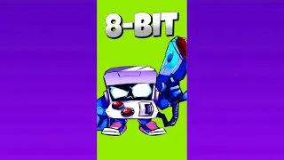 РИСУЮ 8-БИТ из BRAWL STARS 🌟 за 40 секунд #shorts