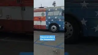 Хиппи в Лос-Анджелесе #Калифорния #хиппи #лосанджелес #океан #автобус #полициясша