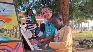 Part 2 /  Playing with Children who are blind at Nyarilo Primary School - KOBOKO - UGANDA