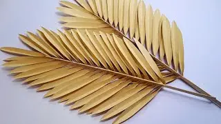 DIY PAPER PALM LEAVES DECORATION | Paper Coconut Frond | Home Decor