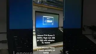 Lenovo T14 Ryzen 5 4650u 16gb ram 256 gb SSD with adapter
