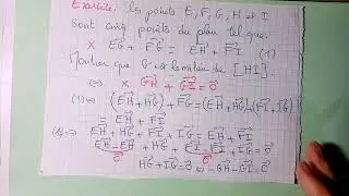 EXERCICES CORRIGÉS VECTEUR ET TRANSLATION 2ÈME ANNÉE DU COLLÈGE