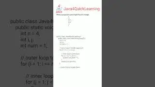 Program to print right Pascal&rsquo;s triangle in java || Interview Questions || #Java4QuickLearning