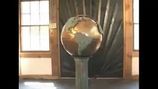 Earth / Globe Fountain Sculpture with patina finish