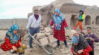 Restoring a 300-Year-Old Mud-Brick House | Traditional Nomadic Family Life and Daily Routines