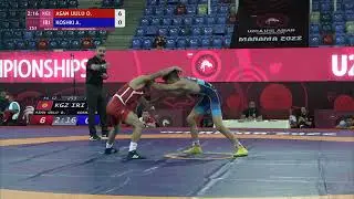 1/2 FS - 52 kg: O. ASAN UULU (KGZ) v. A. KOSHKI (IRI)