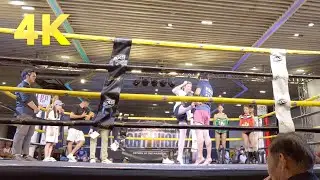 [4K] Last week of June, Muay Thai Training Event at MBK Center Fight Night 2023 / Bangkok