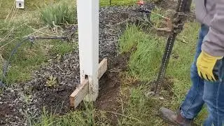 Simple way to remove vinyl fence posts.