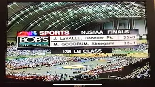 James LaValle vs Mtume Goodrum, 135lb NJSIAA State Wrestling Finals 1998