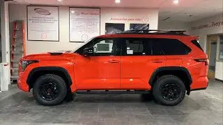 Устаревший или великолепный? Toyota Sequoia TRD Pro 2023 года в цвете SOLAR OCTANE!