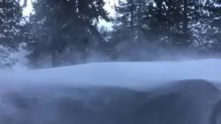 80 Mph Gusts of Wind at Mammoth Mountain