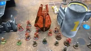 Warhammer 40k 1500pts 7th Ed. Battle Report -Modian Iron Guard vs Blood Angels and Skittari