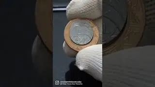 🤑 RARA MOEDA DE 1 REAL COM N&Uacute;CLEO VAZADO! #shorts