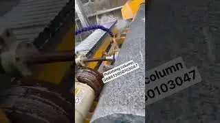 Automatic stone turning lathe with polishing function for marble granite limestone column pillars