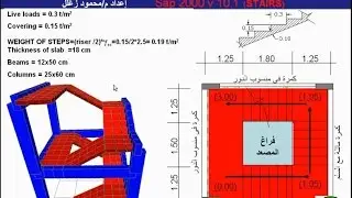 شرح برنامج ساب 2000 م/ محمود زغلل السلالم Sap 2000 STAIRS‬
