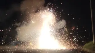Self made fountain firework (fail)