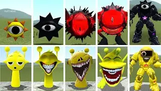EVOLUTION OF SPUNKI SIMON AND SPUNKI BLACK SUN INTO GIANT MONSTERS IN GARRY'S MOD
