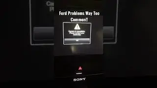Сообщение об ошибке камеры заднего вида Ford!!! (Замените камеру)