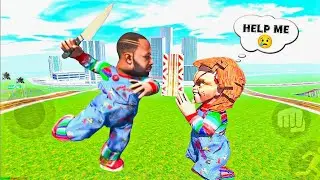 FRANKLIN BECOME CHUCKY DOLLFIGHT 🤯SAME CHUCKYDOLL #indianbikedriving3d #chuckydoll #franklin 