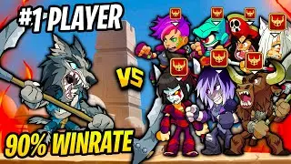 ЛУЧШИЙ ИГРОК МИРА ПРОТИВ 7 ЗОЛОТЫХ ИГРОК В Brawlhalla