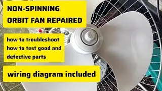 How to repair a non spinning orbit fan