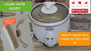 Пошаговый ремонт рисоварки BLACK DECKER.