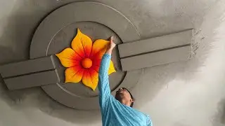 New plaster design Celling flower design by Rakesh babu