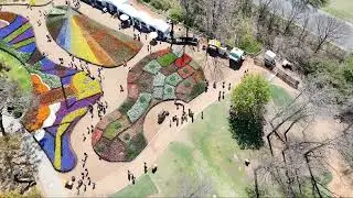 Canberra Spring '25 - Floriade View from above by drone