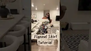 Walmart Flannel Skirt Tutorial 📝 #explore #tutorial #fallfashion #walmart