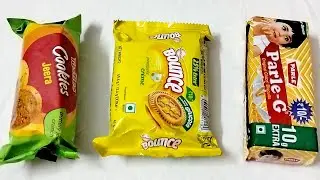 Tasties Cookies Jeera vs Bounce Pineapple vs Parle-G Glucose || Biscuit 🍪 || Cookies 🍪🍪
