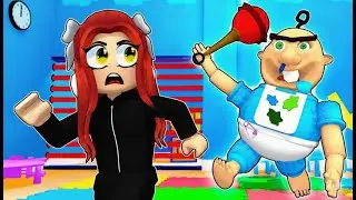 O BEBÊ QUER NOS PEGAR NO ROBLOX!
