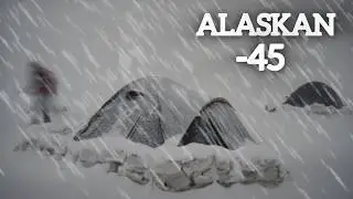 極寒-46°C ソロキャンプ3日間｜軽量ホットテントで猛吹雪サバイバル体験