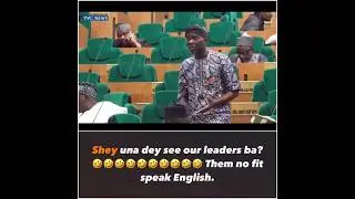Nigerian Senator, Hon. Adigun Abass, moving a motion during a session in the house of assembly