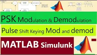 Pulse Shift Keying Modulation And Demodulation in MATLAB SIMULINK || PSK modulation and demodulation