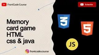 create Memory card game by Html, Css, JavaScript - FrontCode Course