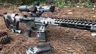 AR15 Kryptek Style Duracoat Paint Job