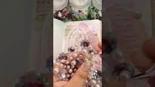 Scrap Journal EP. 50 Pink Girl Pearl Die Cut Door #asmr #minijournal #collage